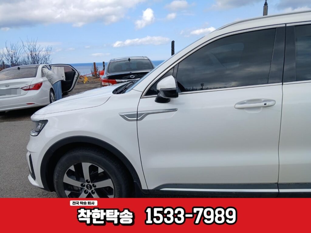QM6 차량을 영덕해맞이공원에서 고성통일전망대까지 이동